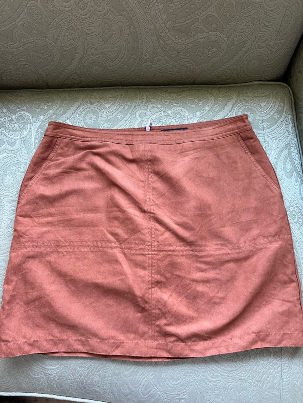 Banana Republic Factory Faux Suede Mini Skirt Size 14